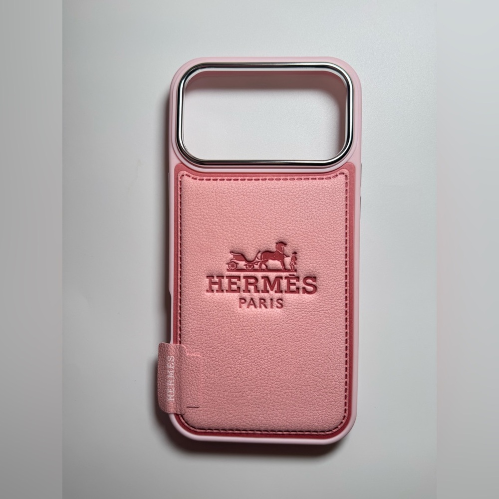 Pink Leather 17 pro max Phone Case